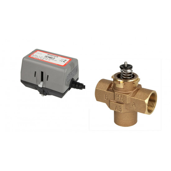 Трёхходовой клапан Honeywell DN25 (комплект)